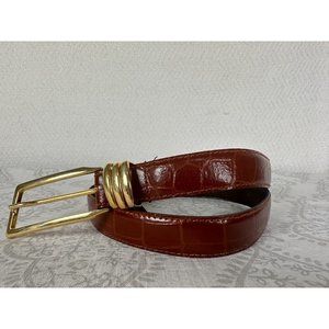 Vintage The Limited belt | Large | Gold starement buckle brown belt